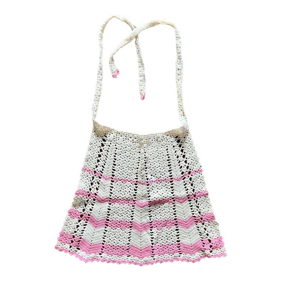 Vintage Hand Crocheted Apron‎ - Picture 1 of 3